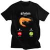 Shrim ruft Unisex Kurzarm Interessantes Garnelen-Meme Street Trend T-Shirt Top Geeignet für Ehemann Freund Schlankes T-Shirt