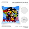 The Mighty Mouse Playhouse Cushion Cover Anti-dustmite Pillowcase Invisible Zipper Silky Short Plush Sofa Cushion Cover