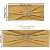 1Pcs Elegant Elastic Chair Back with Floral Bow Universal Chair Cover Buckle Sashes Chair Strap for Wedding Party Decor