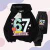 New Winter 2026 Six Seven Italian Brainrot 67 Number Girls hoodie Pants Casual Sports Set Children's Sweatshirt Hoodie suits