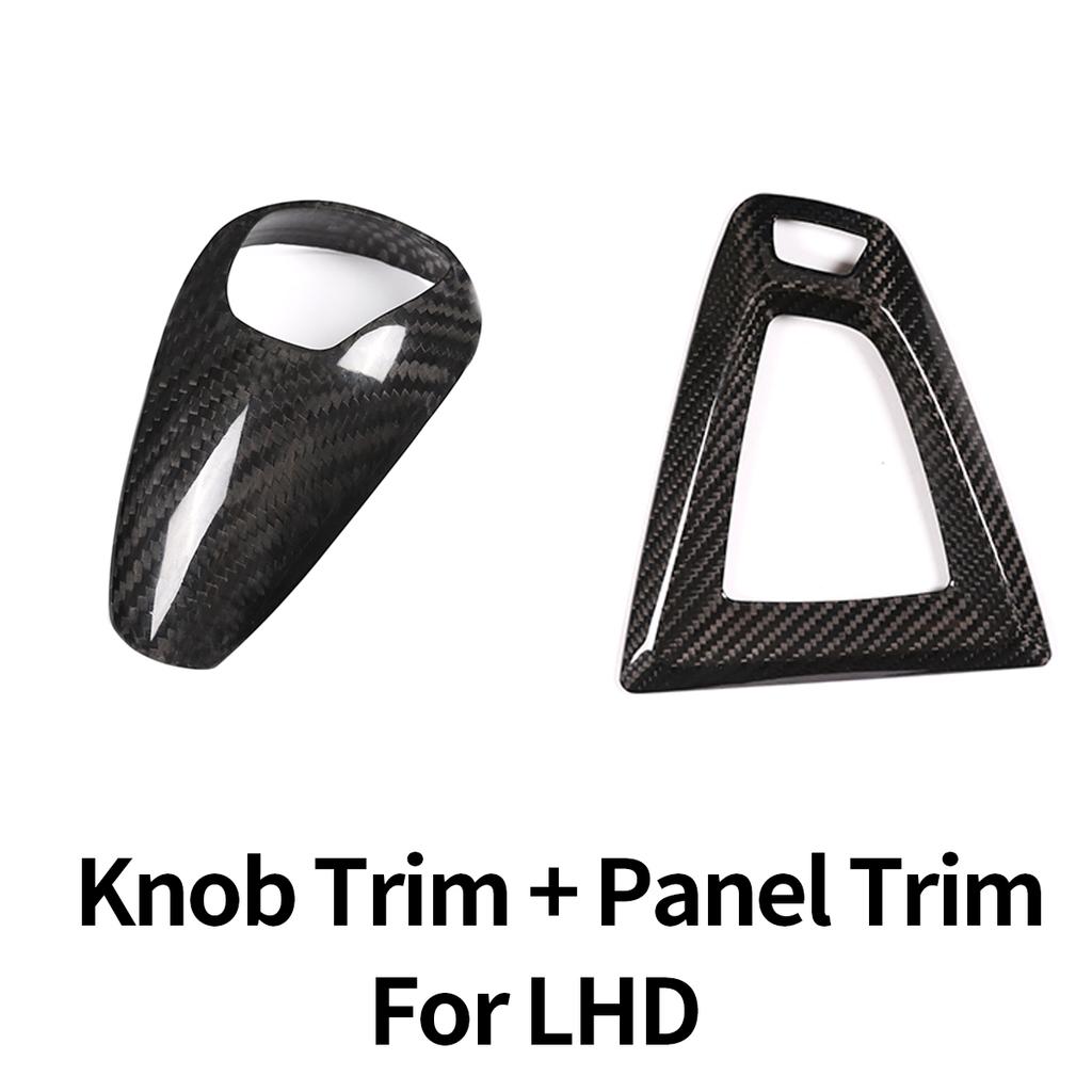 For BMW F80 F82 F87 M3 M4 M2 M5 F83 F85 X5M F86 X6M F13 Real Carbon Fiber Car Gear Shift Knob Cap Cover Sticker Panel Trim