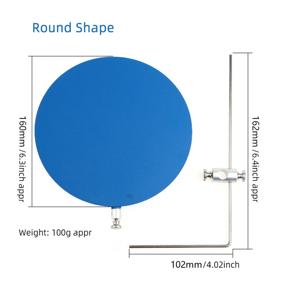Fly Tying Metal Background Board for Fly Tying Vise Silvery Fly Tying Tool Fishing Gear Accessories