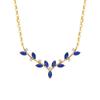 S925 Sterling Silver Ocean Blue Yilu You Necklace Unique Design Japanese and Korean Light Luxury Clavicle Chain