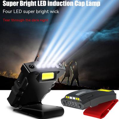 Mückenschutz Scheinwerfer Induktion LED COB Angeln Köder Clip Hut Lampe Outdoor Nacht Angeln Camping Radfahren Laufen Scheinwerfer
