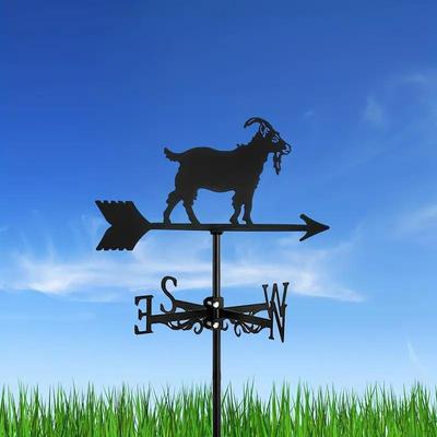 Metal Weather Vane Wind Direction Indicator Art Gift Weathervane Black Vanes for