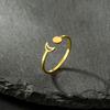Skyrim Hollow Solid Sun Moon Stainless Steel Open Ring Women'S Girls Fashion Minimalist Birthday Gift Jewelry Gift New