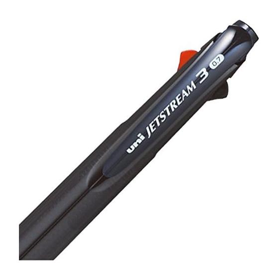 עט כדורי 3 צבעים Mitsubishi Pencil Jet Stream 0.7 כחול נייבי שקוף כתיבה קלה SXE340007T.9