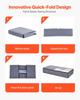Under Bed Storage with Clear Lids, 996 X 500 X 180 Mm, 90L Large Underbed Clothes Storage Containers, Low Profile Under Bed Drawer Shoe Organizer Bins