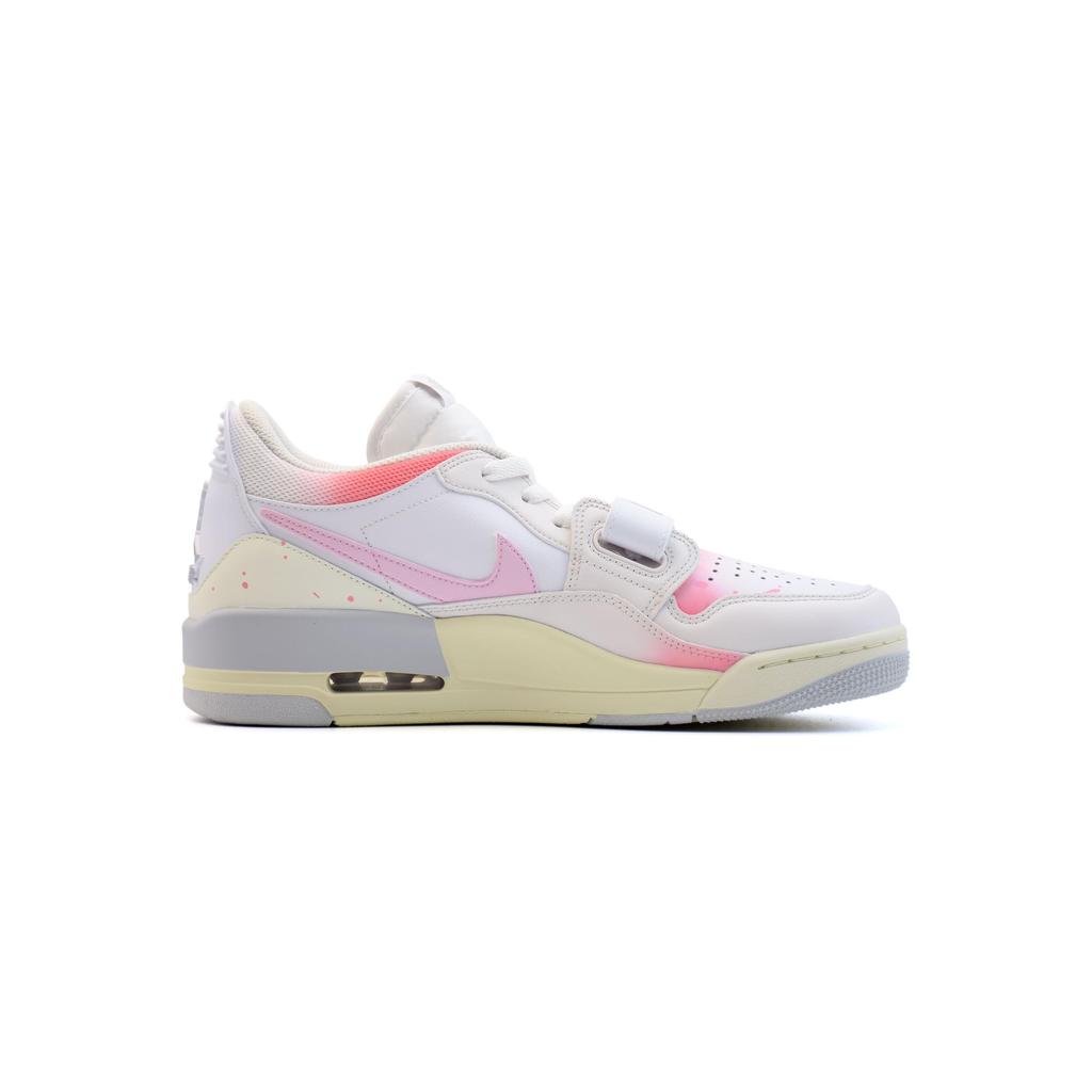 Jordan Legacy 312 101, Powder Love Letter Low Top Vintage Basketball Shoes Men's White Pink HJ9199-111(Team196-)