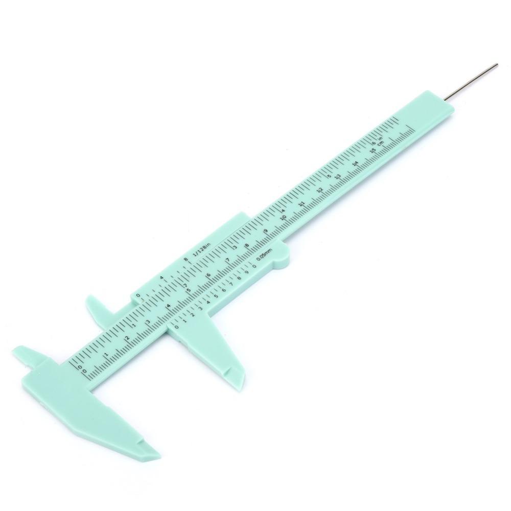 Plastic Vernier Caliper 150mm Length Sliding Gauge Ruler Double Scale Measuring Tool For Students
