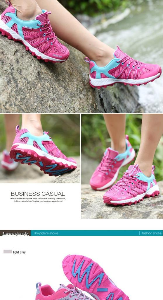 Women's Breathable Non-Slip Outdoor Hiking Shoes - Perfect for Summer, Creek Wading, or Casual Trekking