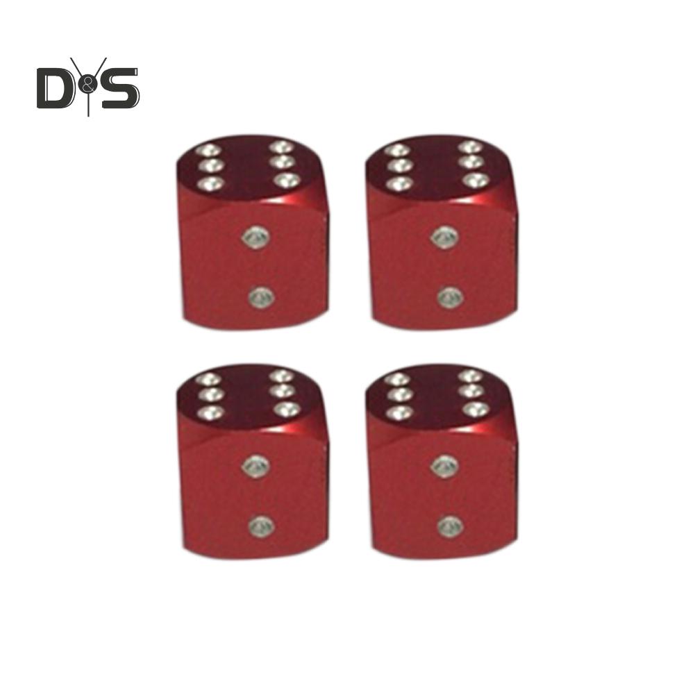 Super Wind Dice Shape Car Motorcycle Wheel Tyre Air Valve Stem Anti-dust Cover Caps