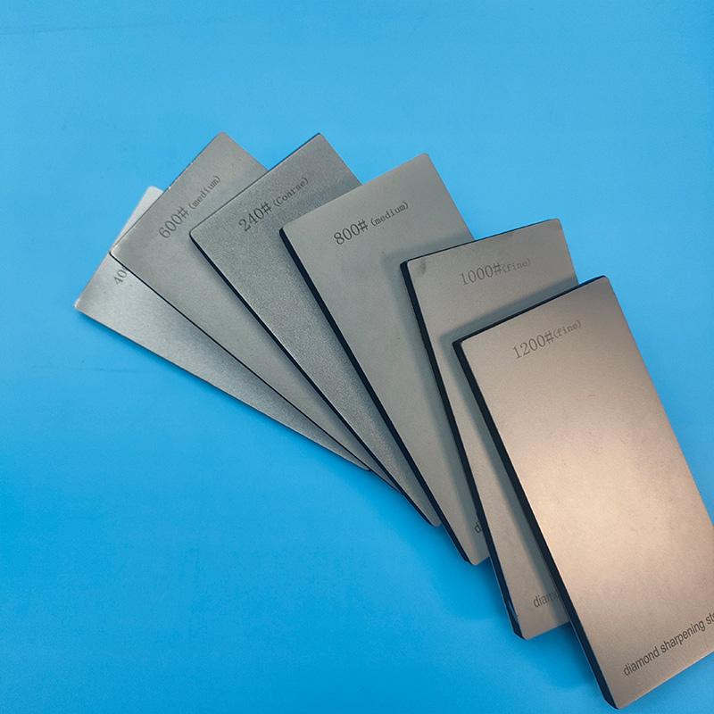 Oboustranná bruska na nože Diamantový brusný kámen 170*75MM Protiskluzová základna Brusný kámen Diamantové nástroje Jemné broušení Ostřící kámen