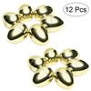 12pcs UNOMOR Plastic Golden Easter Eggs for Easter Egg Hunt Games Party Decorations