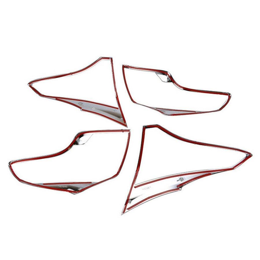 ABS Chrome Rear Tail Light Tail Lamp Cover Trim 4pcs For Toyota RAV4 2016-2018