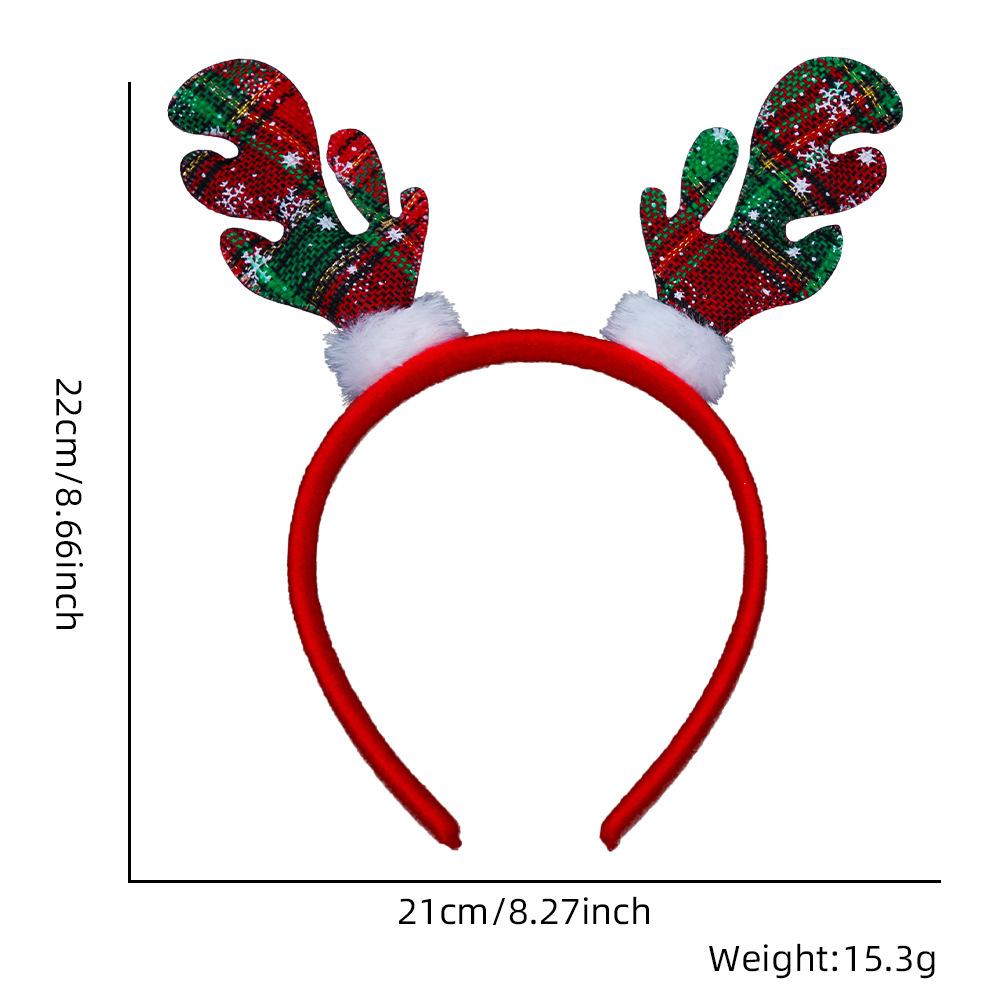 Christmas Hairband for Women Christmas Antler Hairpin Headwear  Holiday Decoration Gift Large Bow Headband Headwear Headwear