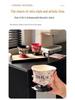 Creative Flower-Shaped Ceramic Coffee Cup for Home and Commercial Use - Ideal for Italian Coffee and Latte Art.