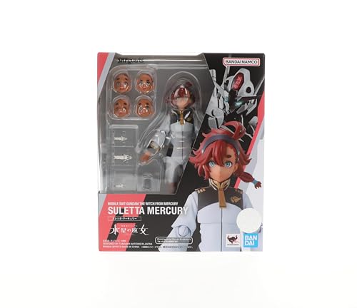 TAMASHII NATIONS S.H.Figuarts Mobile Suit Gundam: Mercury Witch Sletta Mercury, approximately 140mm, PVC & ABS painted action figure