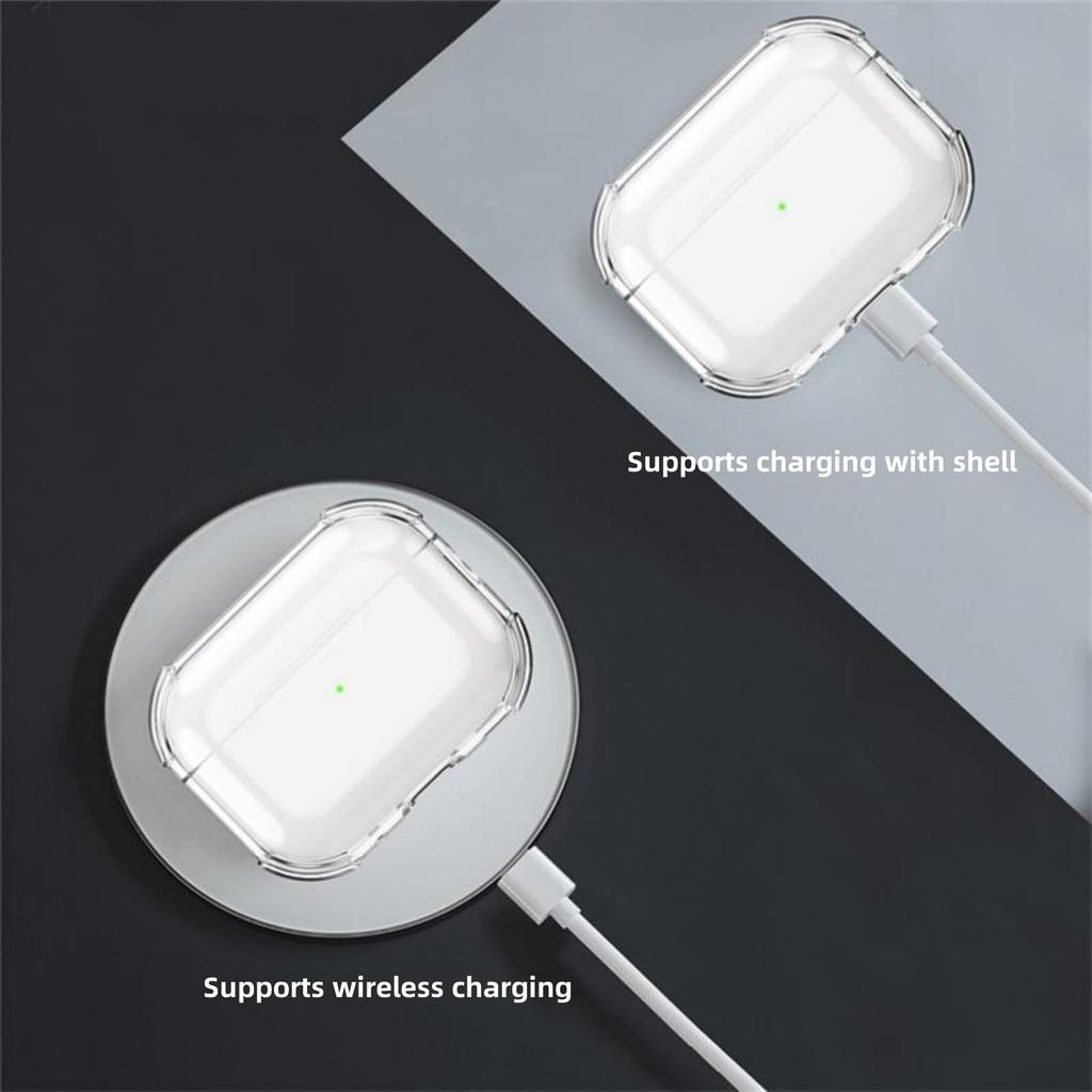 Clear Case For AirPods Pro 3 with Lanyard Keychain&Cleaning Kit Shockproof Protective Case Cover For AirPods Pro 3rd Generation