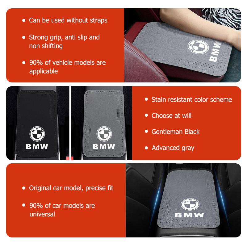 Car Seat Protection Center Console Armrest Mat Accessories For BMW M Sport M2 M3 M4 M5 M6 E46 E90 E60 F10 F20 E87 X3 X6 JR9