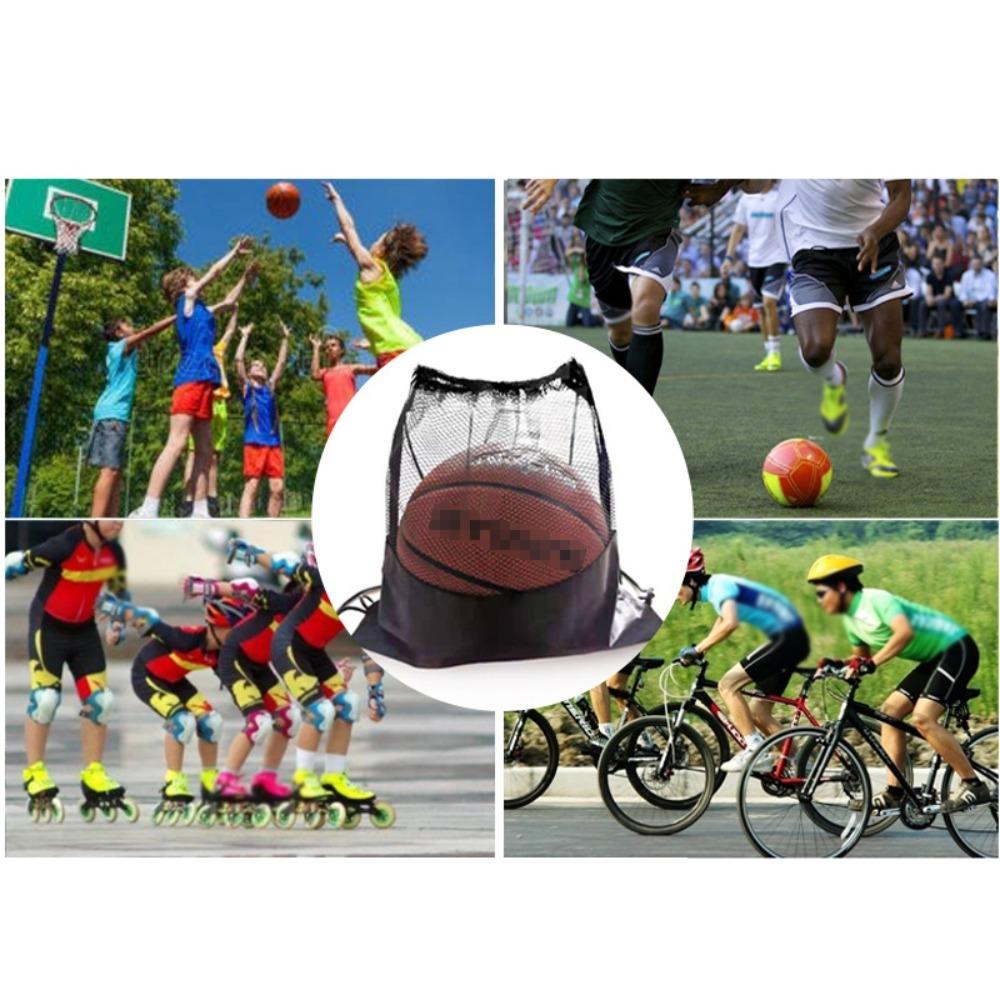 Drawstring Volleyball Storage Bags Basketball Storage Bag Half Mesh Bag Football Storage Bags