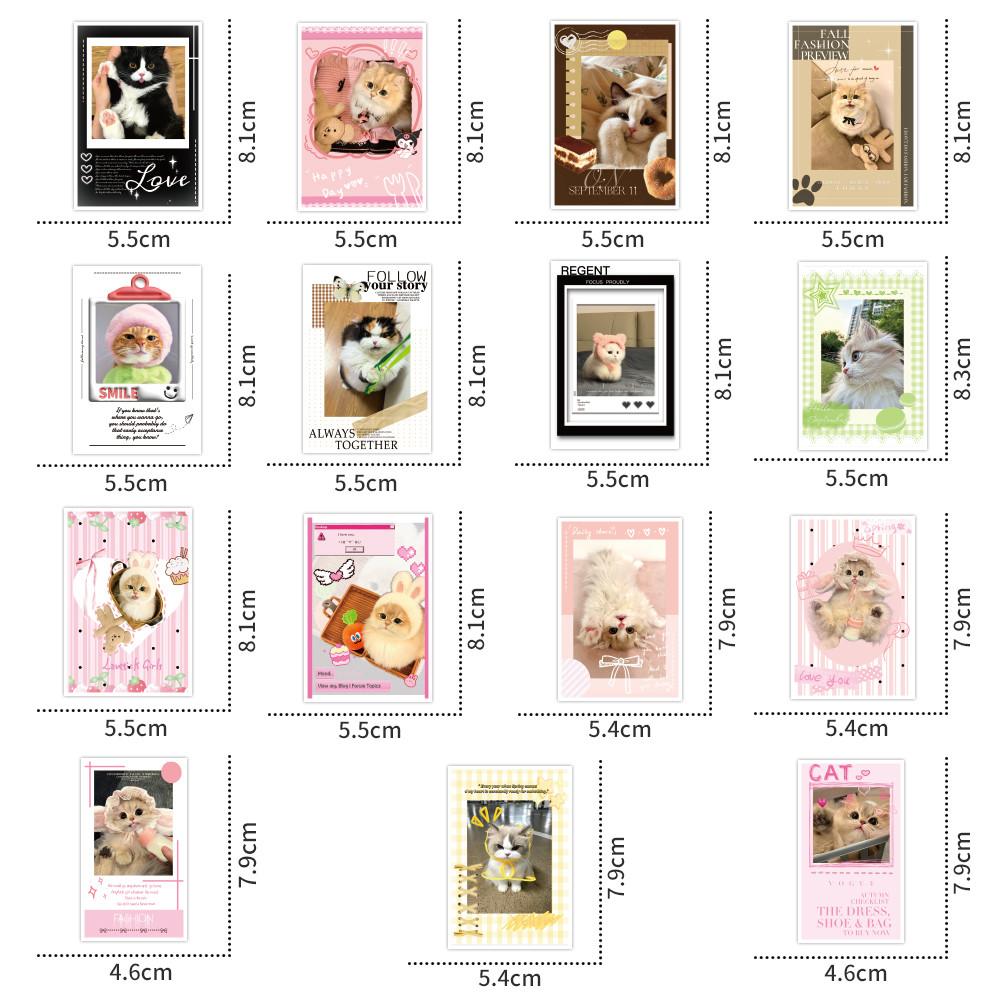 30-Piece Cat Stickers - Cute Decorative Decals for Phone Cases, Notebooks & Backpacks