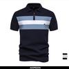 New Summer Textured Ribbed Knit Polo Shirt for Men Short Sleeve Breathable and Cool Mens Polo Shirts