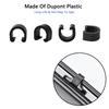 100/50pcs Plastic Bicycle C-Clips Clamps Housing Hose Guide Clamps Bike Brake Derailleur Shifter Cable Fixed Clips Frame Buckle