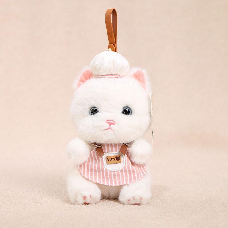 Sweet Decor Cat Plush Doll With Short Pile Cotton For Gift And Collection