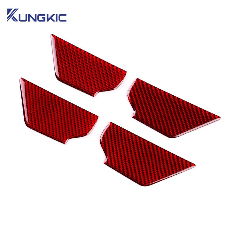 For Mazda 3 -2025/CX-30 -2025 Real Soft Carbon Fiber Sticker LHD RHD Car Inner Door Bowl Panel Interior Trim Accessories