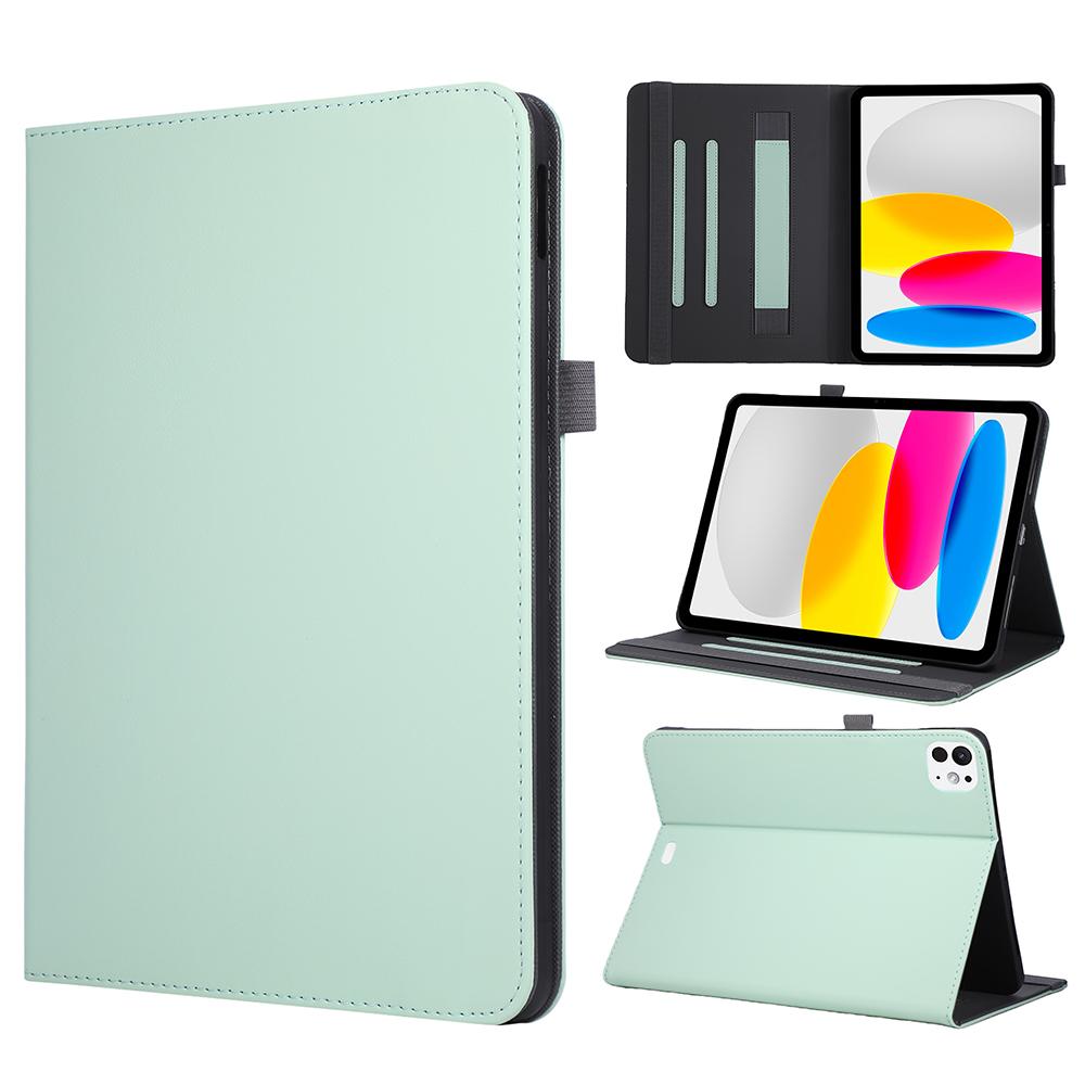 For iPad Pro 11 (2025) / (2024) Case Foldable Stand Leather Tablet Cover with Handheld Wristband