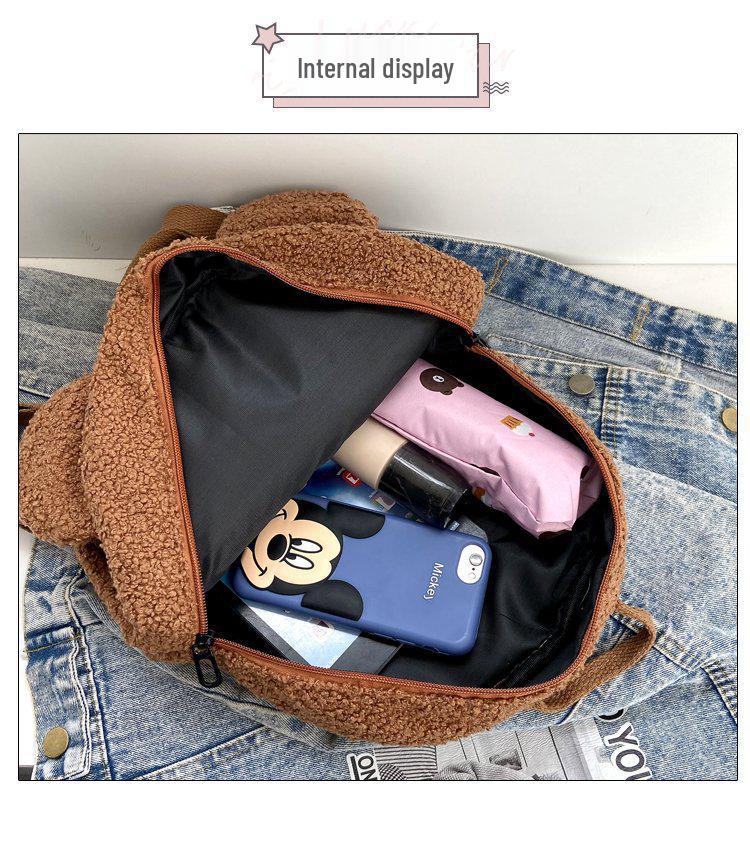 2024 Popular Plush Cartoon Bear Kids' Backpack