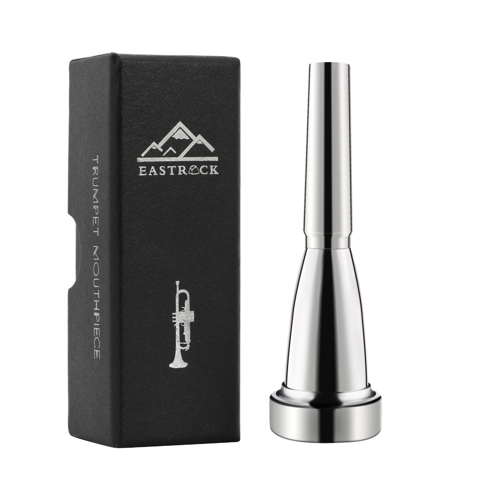 

EASTROCK Trumpet Mouthpiece 3C Silver Plated Bullet Shape Vacuum Package