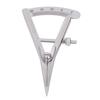 Wing Divider, Adjustable Stainless Steel Tool Leather Compass for Leather Trimming Projects(Screw Lock Type Marking Gauge)