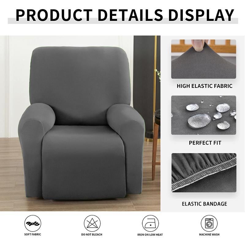 Water-Repellent Split Recliner Chair Cover Elastic Armchair Cover Single/Loveseat/ Sofa Non-Slip Sofa Covers For Living Room