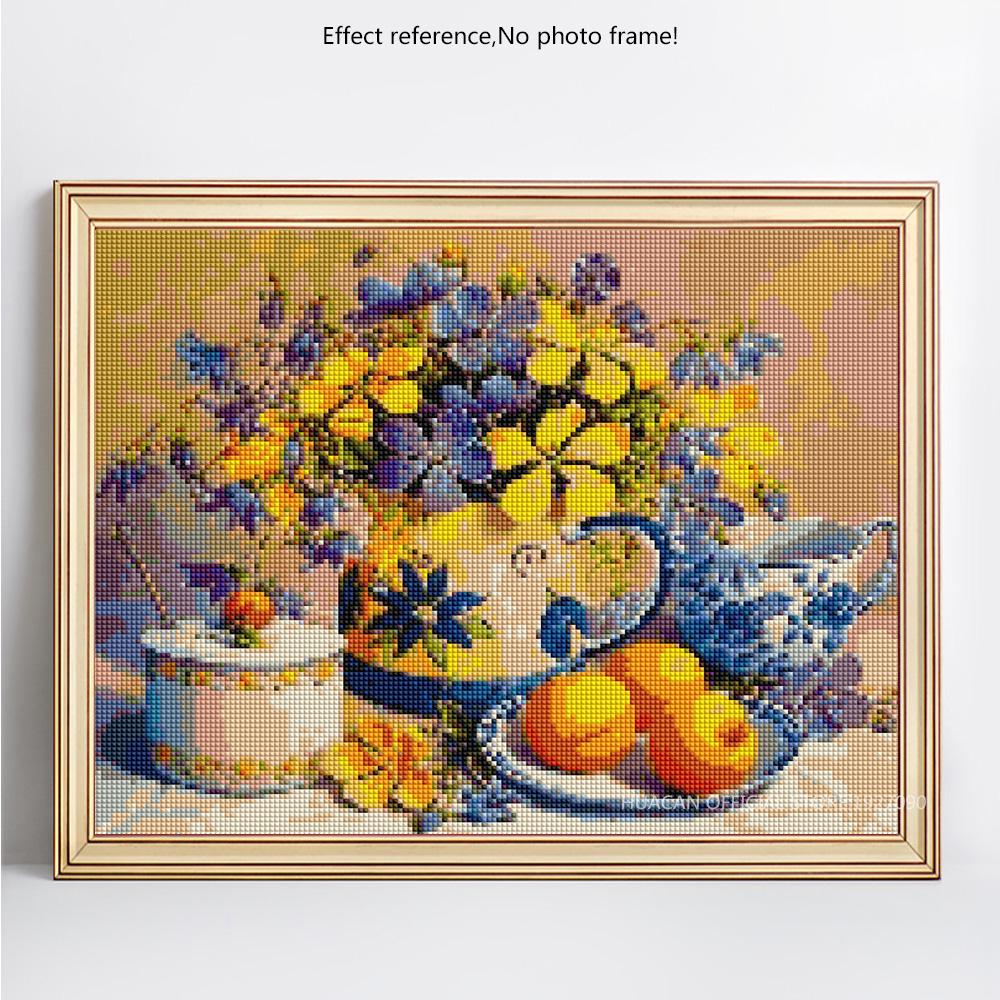 

DIY Алмазная вышивка Цветы Полная площадь Стразы Мозаика 5D Алмазная картина Вышивка крестом 20*30 cm