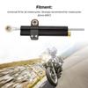 Motorcycle Steering Damper, Adjustable Steering Stabilizer for Improved Stability and Safety, Universal Fit for Motorcycles, Black