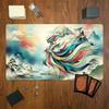 Mysterious Cloud Realm TCG Playmat 35X60CM Magic Card Battle Mat Non-Slip Durable Stitched Edge Tabletop Playmat