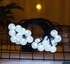 Solar LED String Lights - Bubble Ball Outdoor Decorations, Waterproof for Courtyard, Ground Plug, Eaves, Christmas.