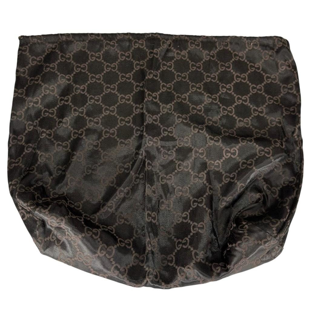 Gucci Shoulder Bag Black Women GG Pattern Used