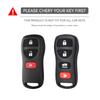 For Nissan X-trail T30 Frontier Murano Armada Versa Altima Sentra Tiida for Infiniti FX 35 QX56 JA60 Silicone Car Key Case Cover
