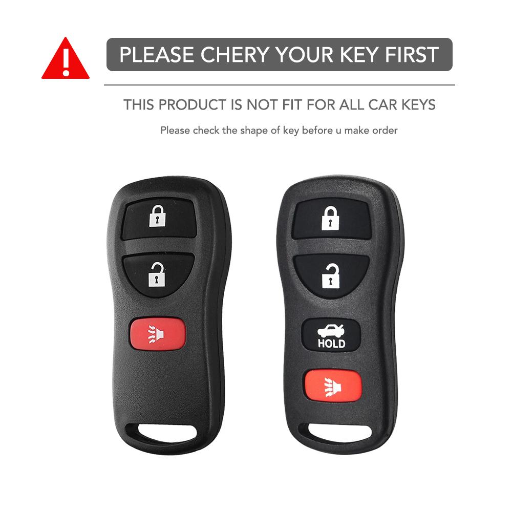 For Nissan X-trail T30 Frontier Murano Armada Versa Altima Sentra Tiida for Infiniti FX 35 QX56 JA60 Silicone Car Key Case Cover