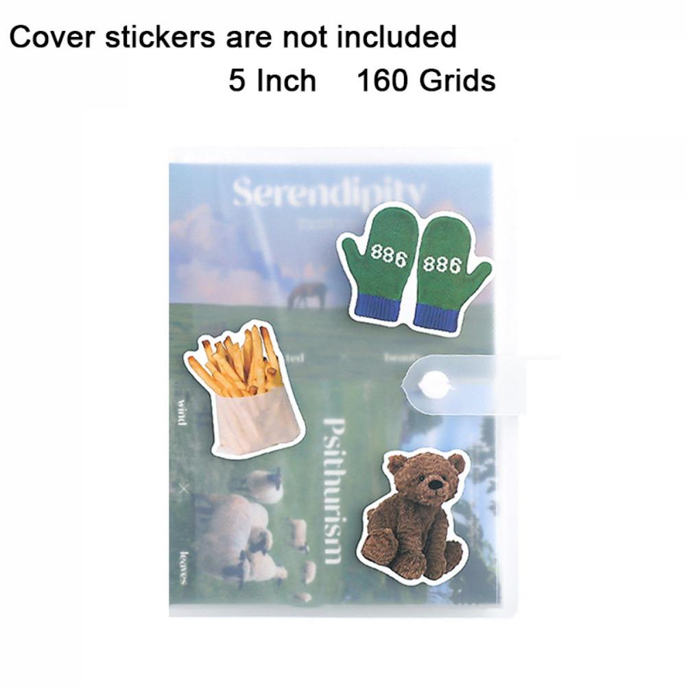 

Plastic Transparent Photo Album 3/4/5/6/7inch Star Card Holder Practical Photo Album Train Ticket 5 inch