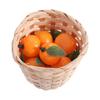 10pcs Mini Artificial Plastic Orange Realistic Handicrafts Fake Fruits Funny Simulation Orange Desk Decoration Accessories