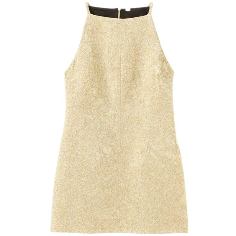 Fashion Style 2024 Summer New Women's Clothing Stylish Easiest for Match Bright Light Short Dress 7954480 302