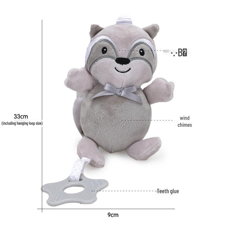 

BBSKY Детская погремушка и прорезыватель Животное Мобиль для кроватки Музыкальная игрушка