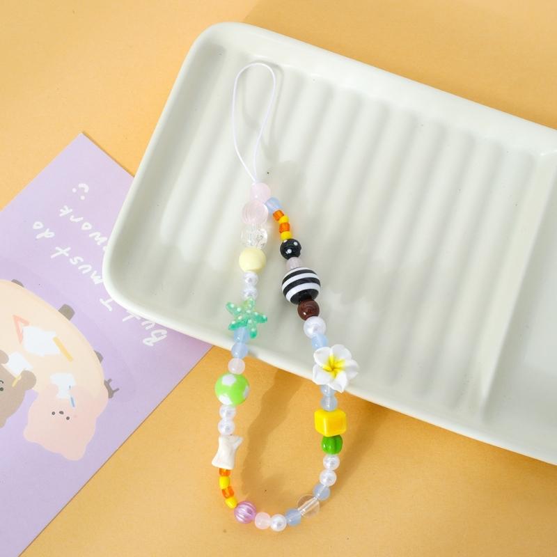 Decorative Elegant Phone Strap Multipurpose Mobile Decoration Trendsetting Beaded Phone Cord for Smartphones Travel Use