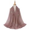 Ramadan Muslim Chiffon Plain Hijab Scarf Women High Quality Solid Color Head Inner Wraps Ladies Islamic Musulman Headband