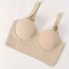 European and American Seamless Smooth Underwire Underwear Push-up Wide Bottom Half Cup Bra