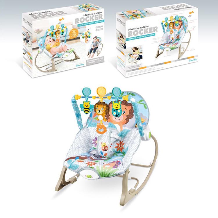 Multifunctional Baby Rocking Chair with Music and Vibration Soothing Cradle Bed
